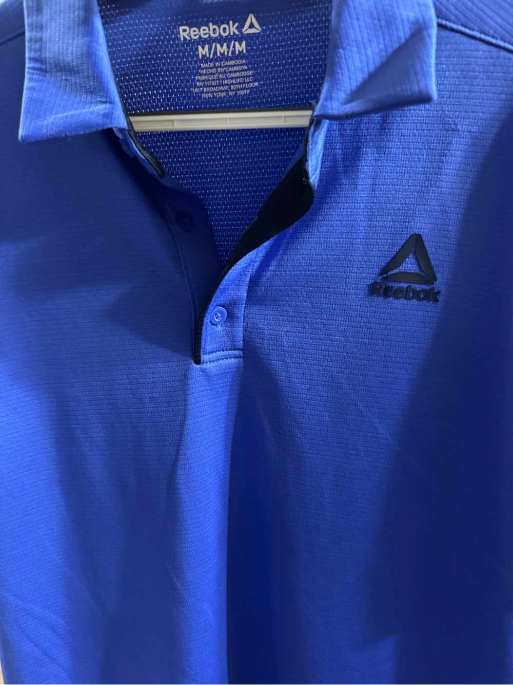 Reebok Men's Blue Polo Shirt (CL-4)